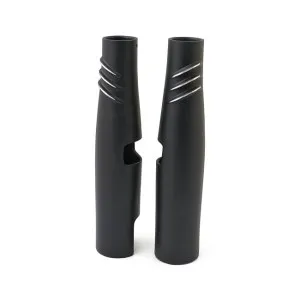 EMD Bombshell 49 Upper Fork Tube Covers In Black Cut Finish (FTC/B49/BC)