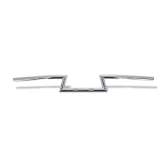 Fehling MSP Z Bar High 1 Inch Dimpled Handlebar In Chrome Finish (ARM412655)