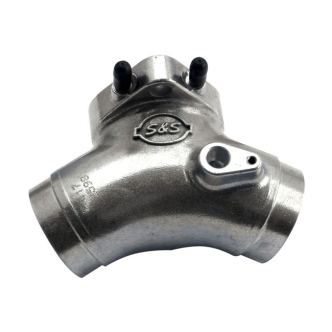 S&S Super G Manifold With Map Sensor Hole OEM & S&S Heads, Size 417 For 124 Inch Evo & 1999-2005 Big Twin TC/B Engines, 5.013 Inch Cylinder Length (16-2598)