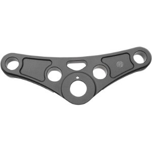 Roland Sands Top Triple Clamp In Black Ops Finish Without Riser Holes For 84-16 FXST, FXSTC & FXSTB (0208-2109-SMB)