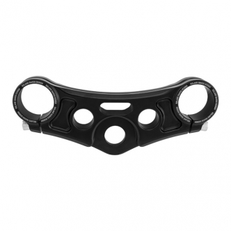 Roland Sands Top Triple Clamp In Gloss Black Finish Without Riser Holes For 06-17 FXD, FXDB & FXDC (0208-2108-B)