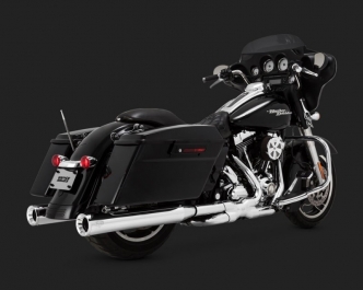 Vance & Hines Eliminator 400 Slip-on Mufflers In Chrome For Harley Davidson 1995-2016 Touring Motorcycles (16703)