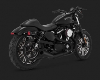 Vance & Hines 2 Into 1 Upsweep Exhaust System In Black For Harley Davidson 2004-2020 Sportster Models (47624)