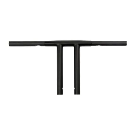 Wild 1 10 Inch Chubby Flatline Handlebars In Black Finish for 1982-2020 Harley Davidson Models (excl. 88-11 Springers) (WO566B)