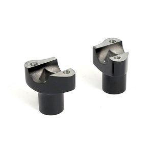 Doss OEM Style Straight Risers Non Threaded 2 Inch Rise In Black (56116-77A) (56117-77A) (ARM273409)