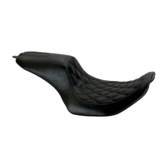 Roland Sands Design 2-Up Boss Seat With Diamond Stitching For Harley Davidson 1982-1994 & 2000 FXR Models (76975)