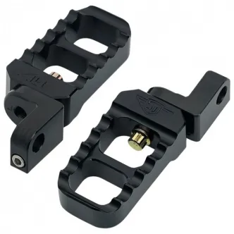 Joker Machine Black Stubby HD Serrated Pegs For Sportster 48 (08-642-3B)