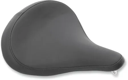 Drag Specialties Large Spring Solo Seat, Black Vinyl Smooth With Carpeted Bottom (0806-0047)