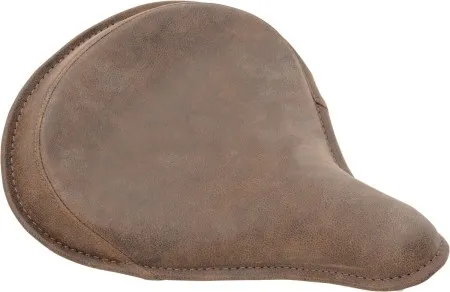 Drag Specialties Large Spring Solo Seat, Distressed Brown Leather With Perimeter Stitched (0806-0050)
