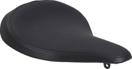 Drag Specialties Large Spring Solo Seat, Black Solar-Reflective Leather Smooth With Carpeted Bottom (0806-0052)