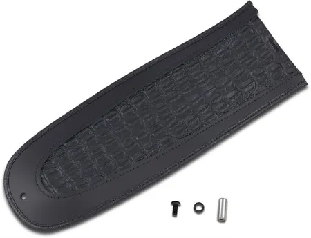Drag Specialties Fender Skin With Embossed Gator Leather Center For 1984-1999 FXST,FLST, 1991-2005 FXD,FXDWG, 1984-1996 FLT,FLHT,FLHR (1405-0151)