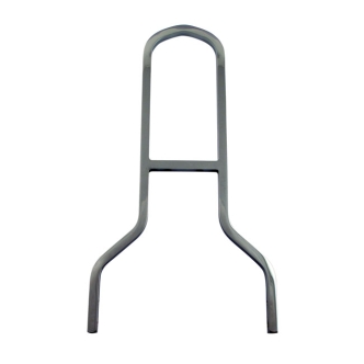 DOSS 16 Inch Tall And 8 Inch Wide Upright Sissy Bar in Chrome Finish (ARM821309)