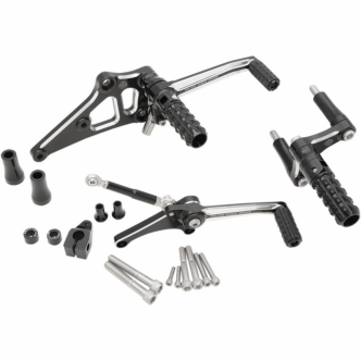 Roland Sands Design Rearsets In Contrast Cut Finish For 2014-2020 XL (0035-1166-BM)