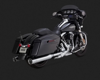 Vance & Hines Muffler Oversized 450 Slip-Ons In Chrome For Harley Davidson 1995-2016 Touring Models (16549)