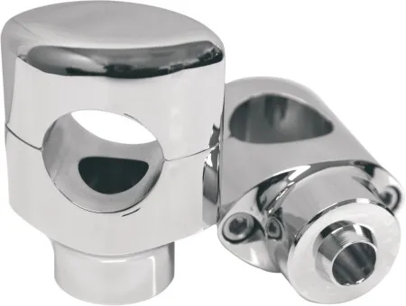 LA Choppers Chrome Risers With 1 1/4 Inch Clamp For Harley Davidson Springers (0602-0419)