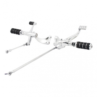 Doss Forward Control Kit With Iso Pegs In Chrome For 2004-2013 XL Motorcycles (ARM675805)