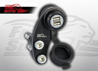 Free Spirits 12V USB Power Point For Triumph Classic (Black) (309011K)