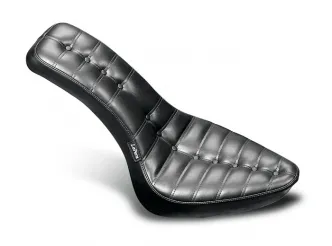 Le Pera Cobra Pleated Buttons Seat For Harley Davidson 1984-1999 Softail (Foam w/ Pleated Cover) (LN-370)