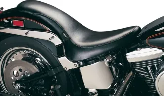 Le Pera King Cobra Full Length Seat For Harley Davidson 2000-2017 Softail 150mm Tire (excl. FXS, FLS) Foam w/ Smooth Cover (LX-890)