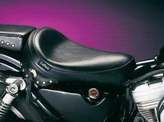Le Pera Sanora Foam Solo Seat With Smooth Cover For Harley Davidson 1982-2003 XL Sportster Models (L-016)