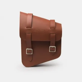 Darkstar Adventurer Saddlebag in Brown for HD Softail Models (MST 202)