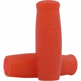 Lowbrow Customs Classic Grips In Metalflake Red For 1 Inch Handlebars (004098)