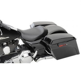 Saddlemen Renegade S3 Black Saddlehyde Solo Seat for Harley Davidson 2008-2023 FLHR, FLHT, FLHX & FLTR Touring Motorcycles (808-07B-002D)