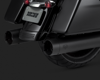 Vance & Hines Muffler Oversized 450 Titan Slip-Ons In Black With Black Tips For Harley Davidson 2017-2023 Touring Motorcycles (46650)