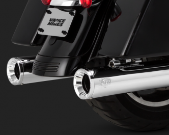 Vance & Hines Eliminator 400 Slip-on Mufflers In Chrome For Harley Davidson 2017-2023 Touring Motorcycles (16714)