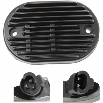 Drag Specialties Solid-State Regulator in Black For Harley Davidson 2008-2010 Softail Motorcycles (2112-0810)