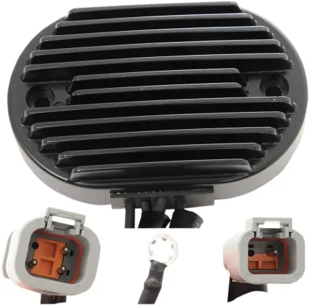 Drag Specialties Solid-State Regulator in Black or Harley Davidson 2007 Softail Motorcycles (2112-0809)