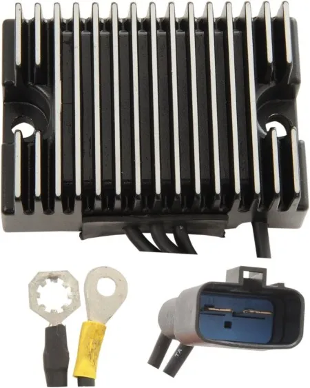 Drag Specialties Solid-State Regulator in Black For Harley Davidson 2000-2003 Dyna Motorcycles (2112-0798)