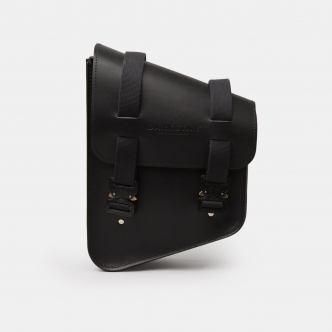 Darkstar Adventurer II Leather Saddlebag in Black for HD Softail Models (MST 301)