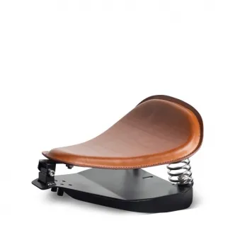 Darkstar Lone Rider Softail Slim Bobber Seat Kit in Brown Leather (MST 102)
