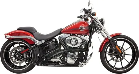 Bassani Radial Sweepers Exhaust in Black Finish For 1986-2017 Softail & 1991-2017 Dyna Models (1SD2FBB)
