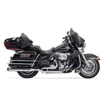 Bassani Exhaust System True Dual Down Under in Chrome Finish For 2009-2016 Touring Models (1F76R)