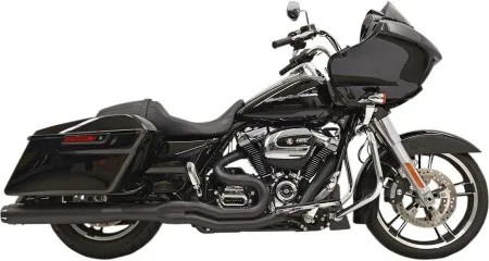 Bassani Exhaust System Road Rage B4 2-Into-1 in Black Finish For 2017-2024 Touring Models (1F58RB)