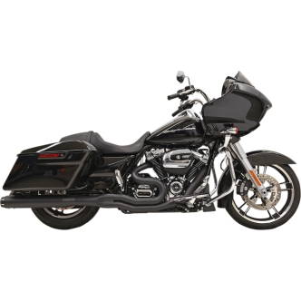 Bassani Exhaust System Road Rage B4 2-Into-1 in Black Finish For 2017-2024 Touring Models (1F58RB)