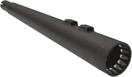 Bassani 4 Inch Megaphone Muffler With Tuned Baffle Black End Cap in Black Finish For 1995-2016 Touring Models (1F57DNT5B)