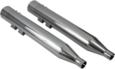 Bassani Exhaust 4 Inch Straight Can Muffler With Tuned Baffle & Chrome End Cap In Chrome Finish For 1995-2016 Touring Models (1F7DNT6)