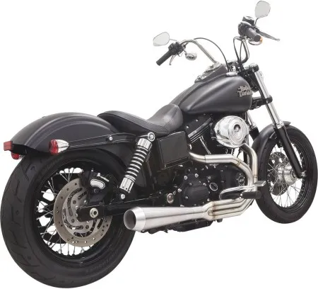 Bassani Road Rage III Exhaust in Stainless Steel Finish For 1991-2017 Dyna Models (1D1SS)