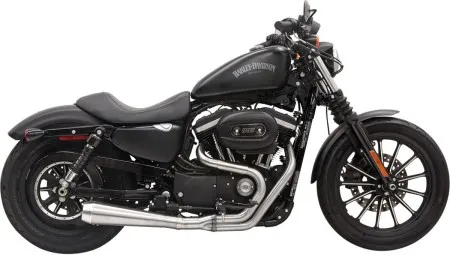Bassani Exhaust Road Rage 3 Stainless 2 Into 1 Muffler For 2004-2020 Sportster Models With Mid-Controls (1X52SS)