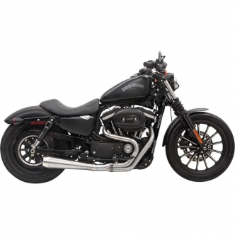 Bassani Exhaust Road Rage 3 Stainless 2 Into 1 Muffler For 2004-2020 Sportster Models With Mid-Controls (1X52SS)