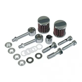 Braking Dual Power Filter Head Vent Kit For 1993-2021 B.T. Models (40-0451)