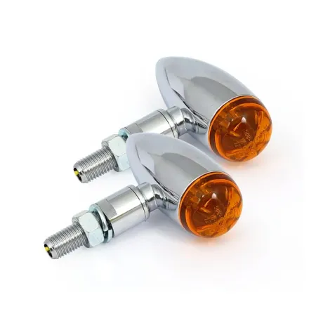Micro Bullet Led Turn Signals in Chrome Finish (1175083A)