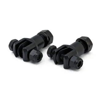 Passenger Footpeg Stud Assembly in Black Finish 1/2-20 Threaded (30-686ABK)
