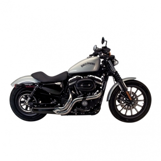 Supertrapp Road Legends Phantom 2, 2:1 System in Black Finish For Harley Davidson 2014-2020 XL Models (Excl. XL1200T) (138-71214)