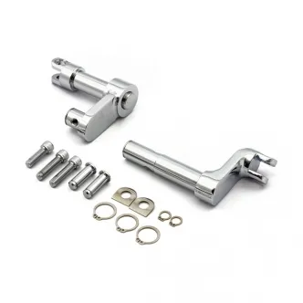 Doss Footpeg Conversion Bracket Kit +2 Inches in Chrome Finish For 2011-2020 Sportster XL1200X/C/V Models (77531)