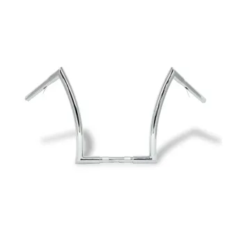 Highway Hawk Bad Ape Hanger 14 Inch Rise in Chrome Finish For 1982-2022 Harley Davidson Models (55-554)