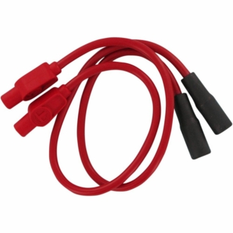 Taylor 8mm Custom-Coloured Spark Plug Wire Set In Red For 1999-2008 FLHT/FLHR/FLTR/FLHX W/ Fuel Injection & 2004-2006 XL Models (20234)